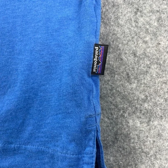 Patagonia Mens Polo Shirt XL Blue Short Sleeve - Picture 5 of 12